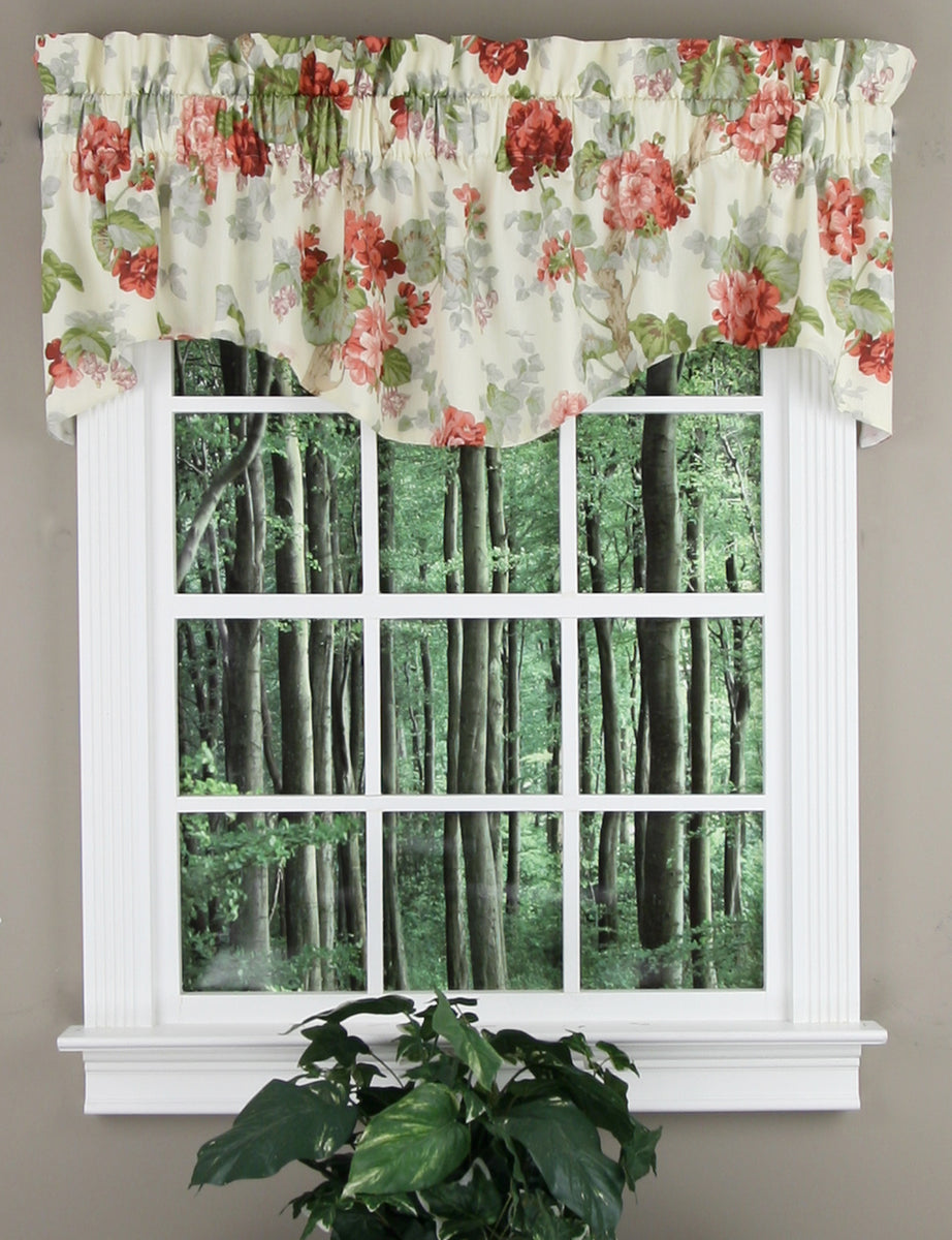 Lily Park Valance | Rose | Cambridge Curtains - Kitchen Valances ...