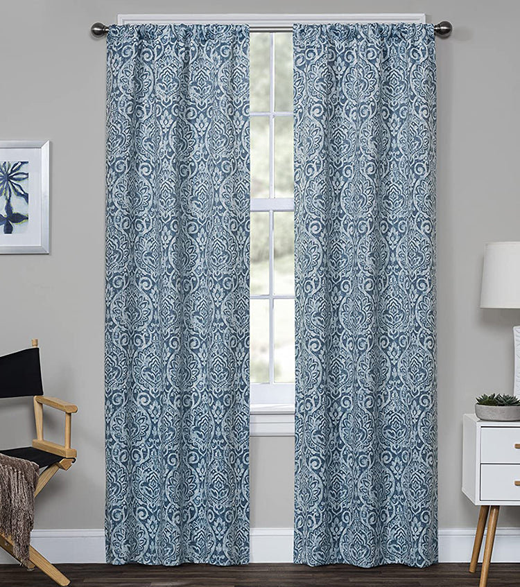 Bryton Waverly Curtain Panel - Ocean - Swags Galore - View All Curtains