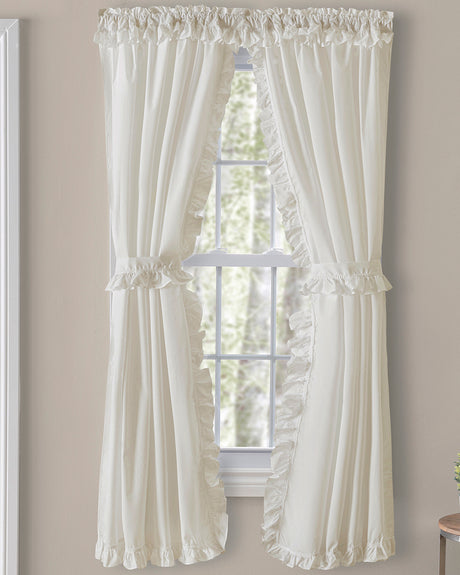 Classic Narrow Ruffled Priscilla Curtains