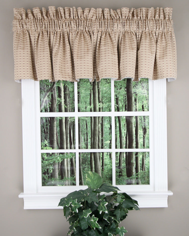 Boxwood Lined Insert Valance