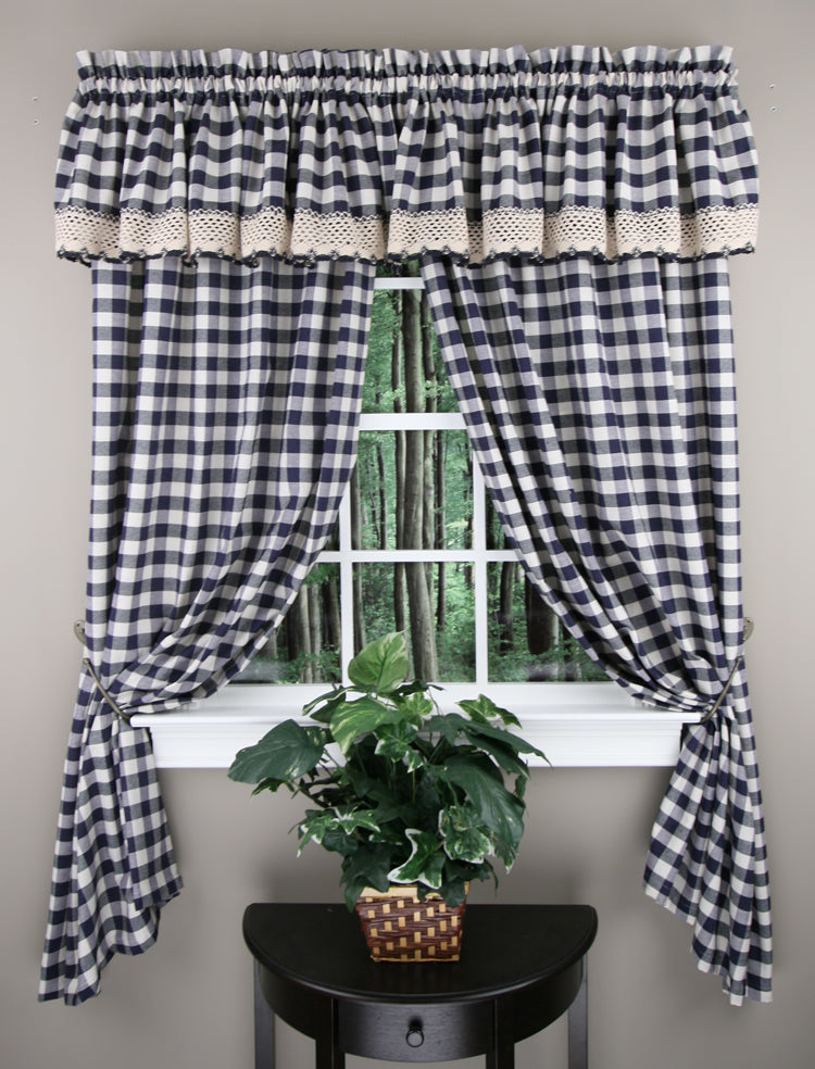 Buffalo Check Country Kitchen Valance