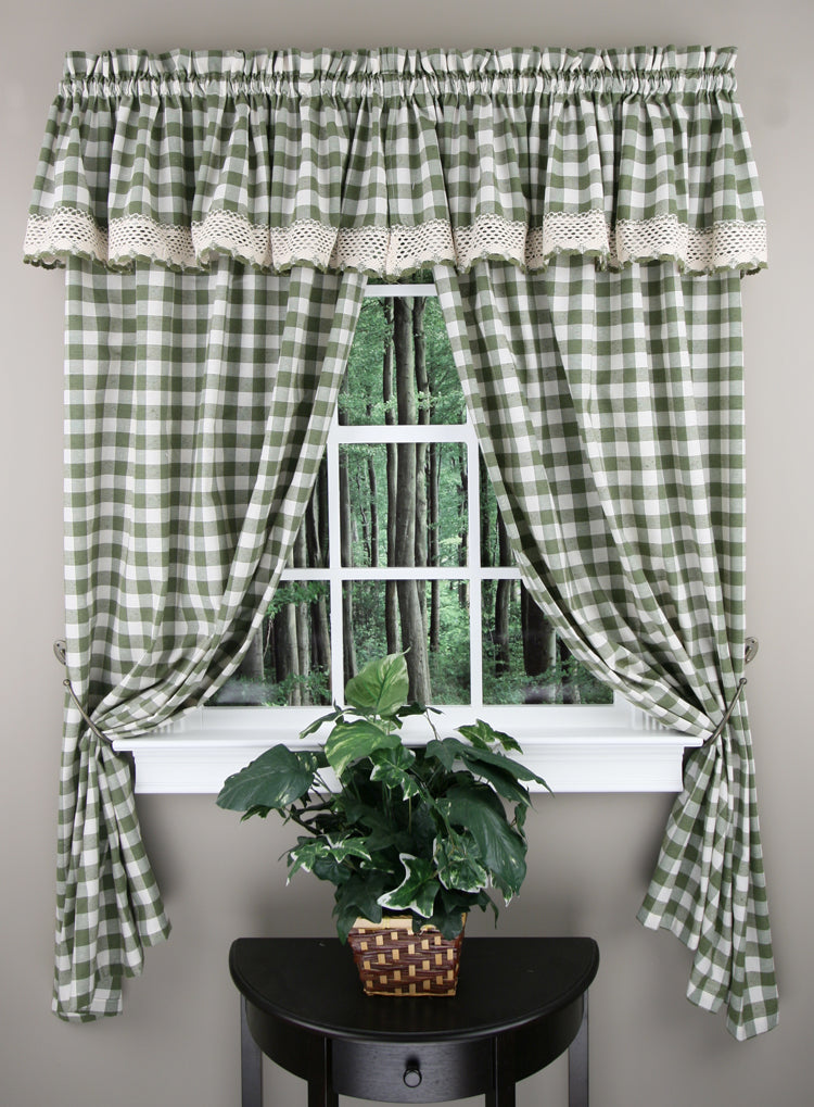 Buffalo Check Country Kitchen Valance