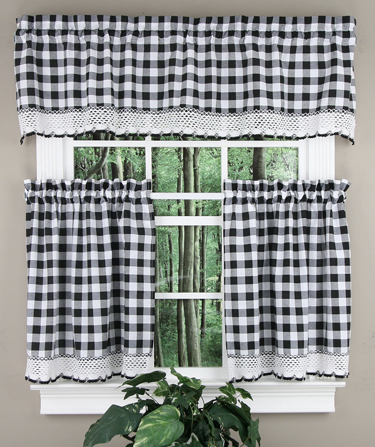 Buffalo Check Country Kitchen Valance