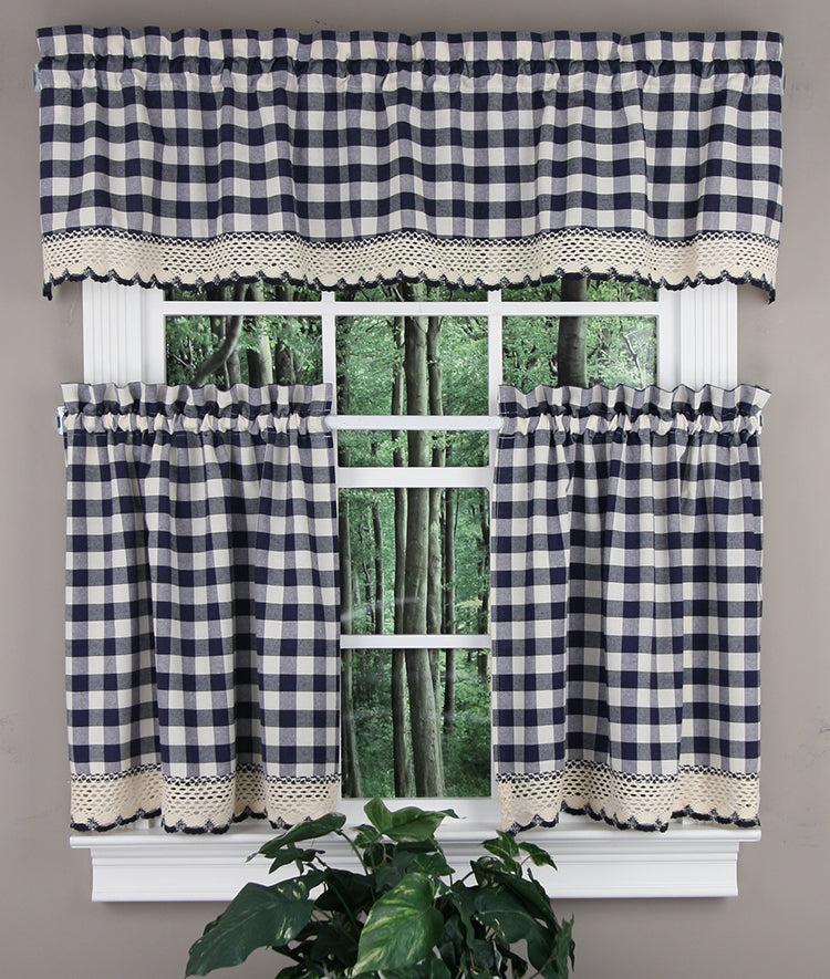 Buffalo Check Country Kitchen Valance