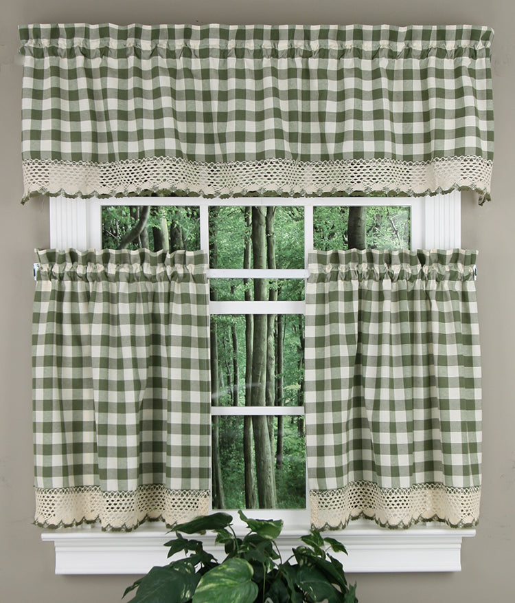 Buffalo Check Country Kitchen Valance