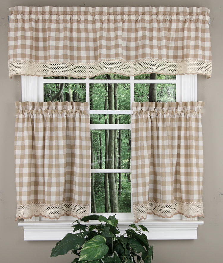 Buffalo Check Country Kitchen Valance