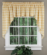 Country Check Tailored Valance