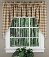 Country Check Tailored Valance