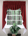 Emery 63"L Three Piece Lined Swag Curtain Set