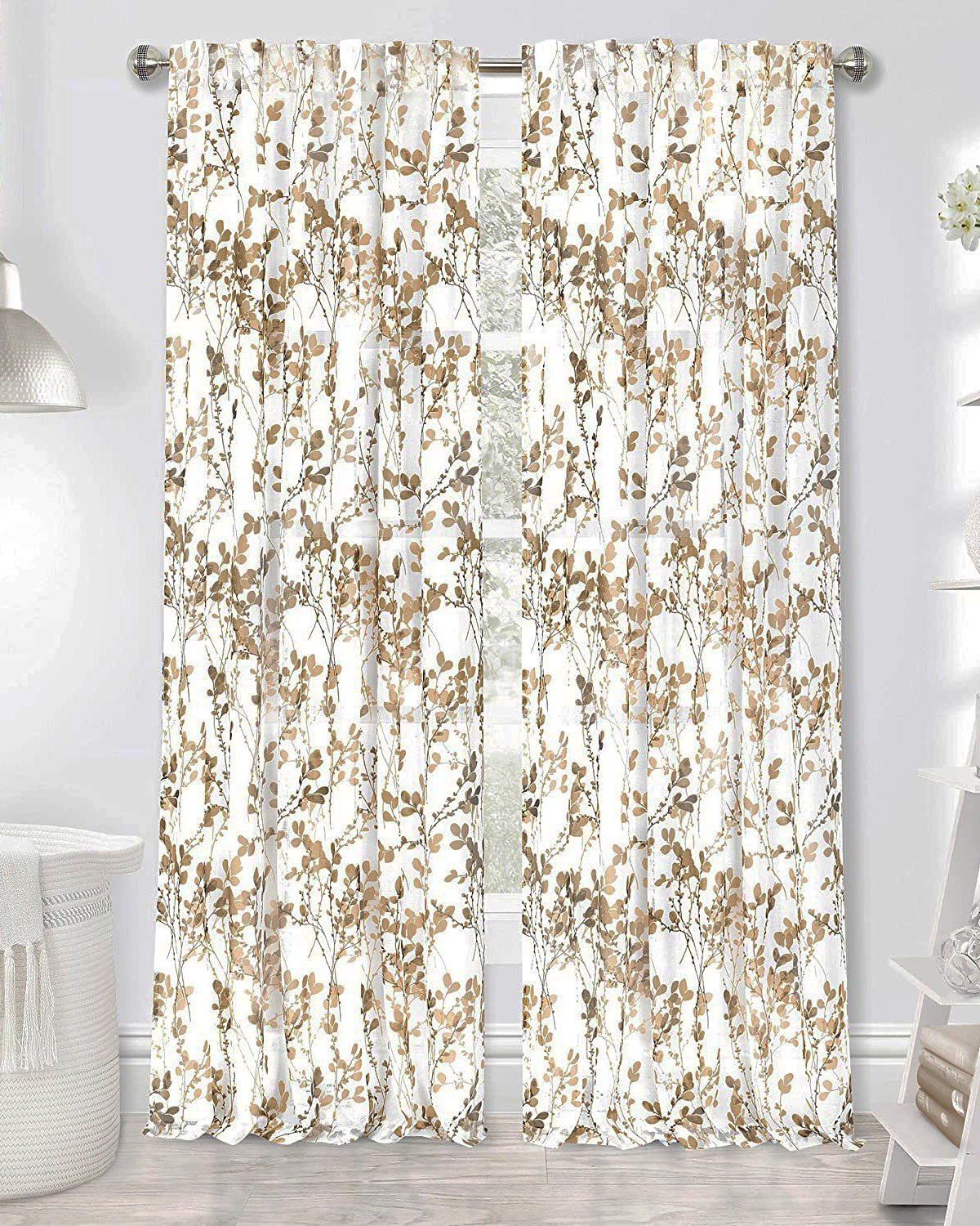 Misty Back Tab Curtain Panel