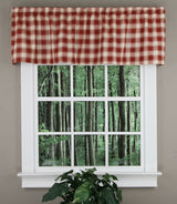 Country Check Tailored Valance