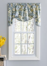 Hydrangea, 60"W X 24"L Tie Up Valance