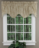 Lexington Leaf Lined Scalloped Valance