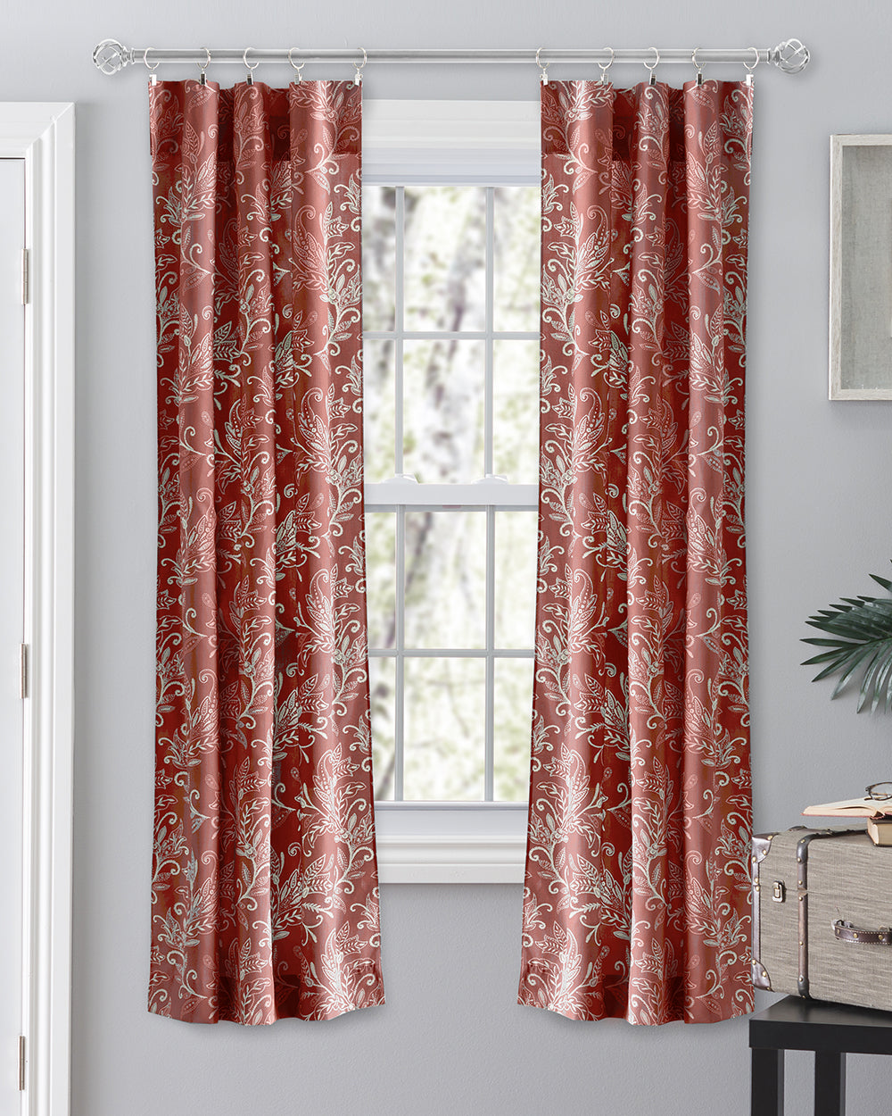 Lexington Leaf, 56"W X 63"L Curtain Panel Pair