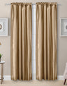 Luna Faux Silk, 100"W X 84"L Lined Back Tab Pair