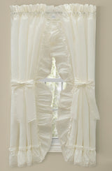 Madelyn, 100"W X 63"L Ruffled Victorian Priscilla Curtains