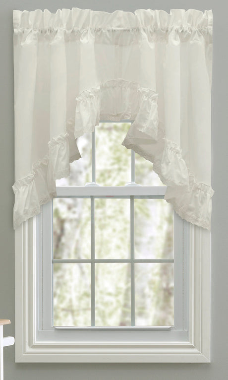 Madelyn Ruffled Victorian Curtain Panels