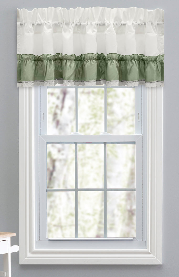 Madelyn Ruffled Swags - Ellis Curtains – Swags Galore