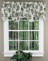 Madison Floral, 58"W X 15"L Lined Scalloped Valance