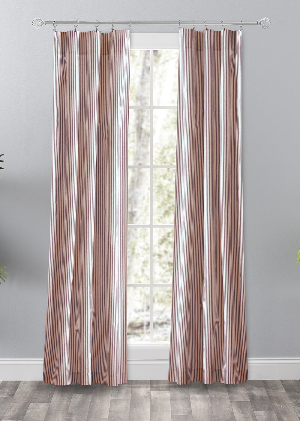 Plaza Stripe Tailored Valance