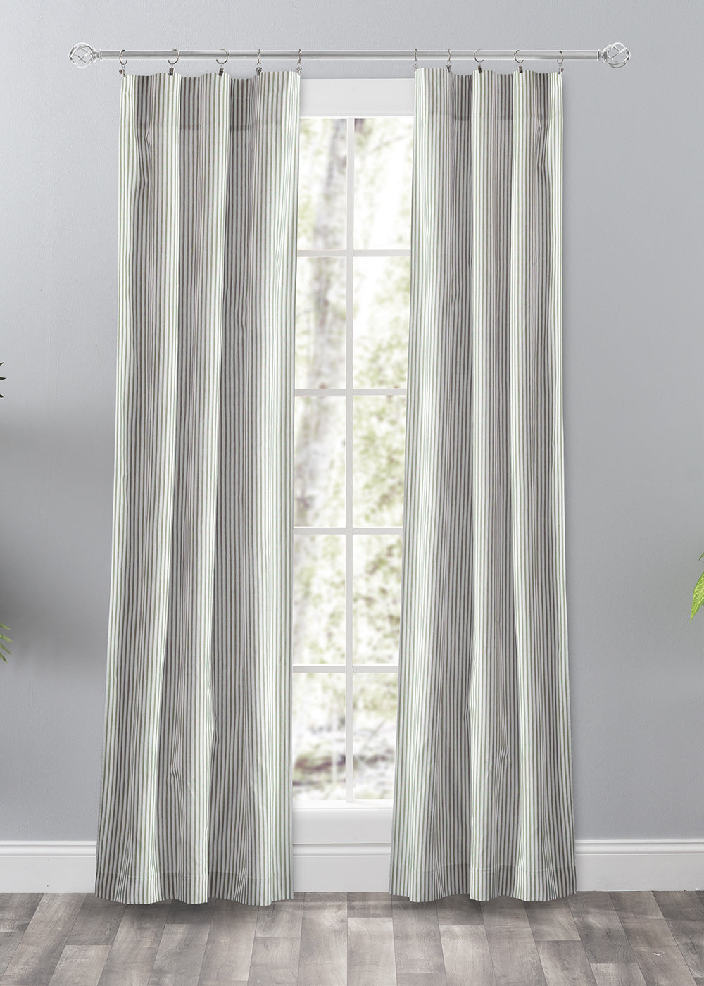 Plaza Stripe Tailored Valance