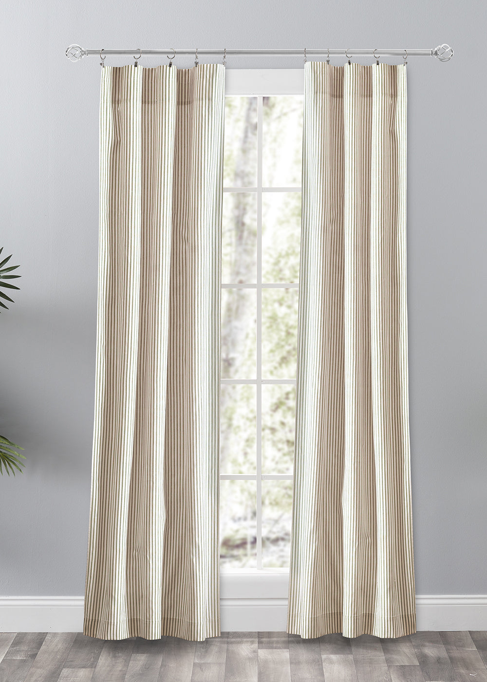 Plaza Stripe Tailored Valance