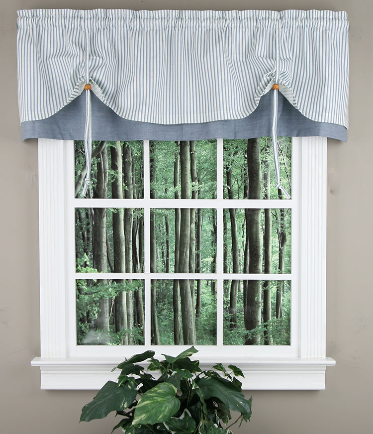 Plaza Stripe Versa Tie Up Valance