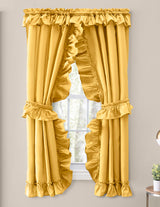 Stacey Priscilla Country Curtain Set w/Ties