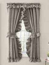 Stacey Priscilla Country Curtain Set w/Ties