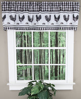 Barnyard Valance & Tier Kitchen Curtain Set