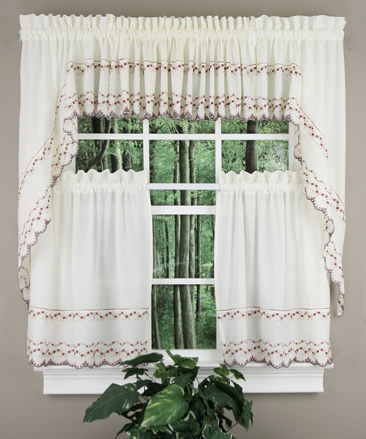 Swags Galore - Beverly Embroidered Curtain Swags