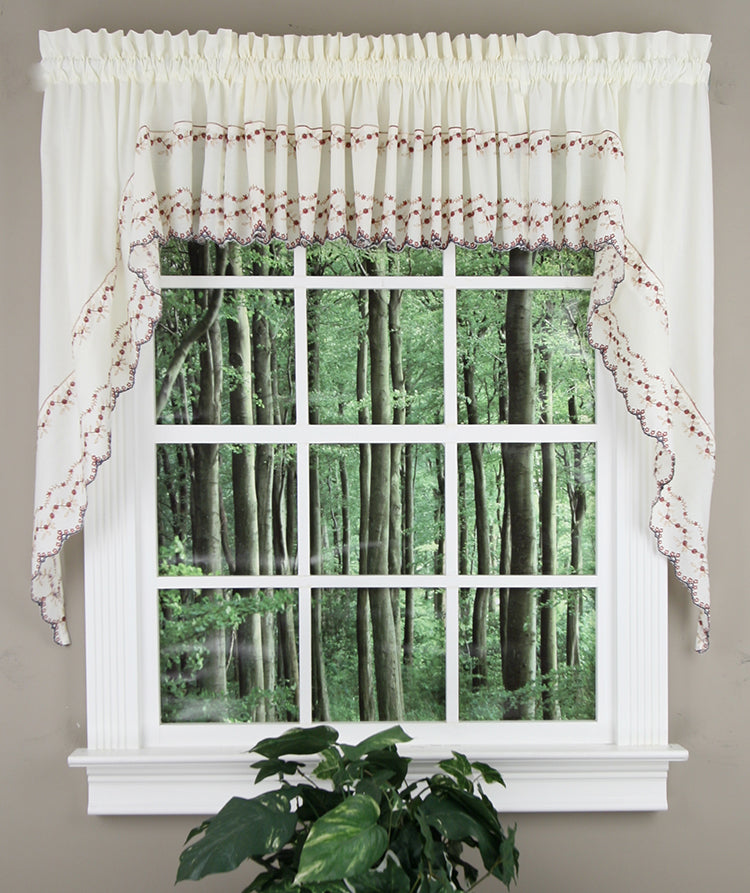 Swags Galore - Beverly Embroidered Curtain Swags