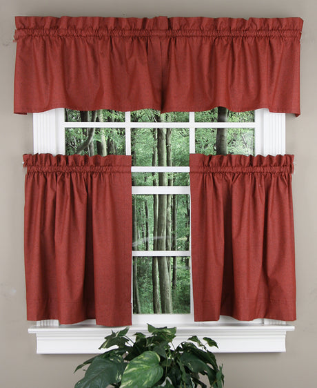 Chelsea 68"W X 36"L Lined Curtain Tier Pair
