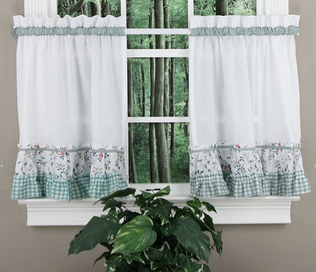 Dreams Ruffled Tier Curtains - Close Out