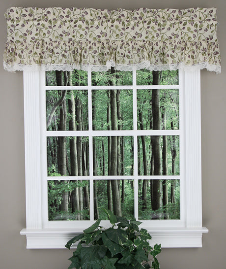 Clarice, 52"W X 12"L Ruffled Valance