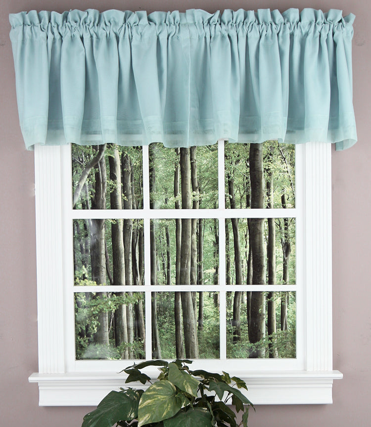 Rhapsody Lined Voile Tailored Valance