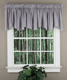 Ticking Stripe Lined Scalloped Valance