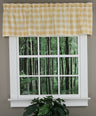 Country Check Tailored Valance