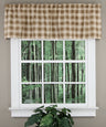 Country Check Tailored Valance