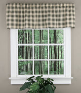 Country Check Tailored Valance