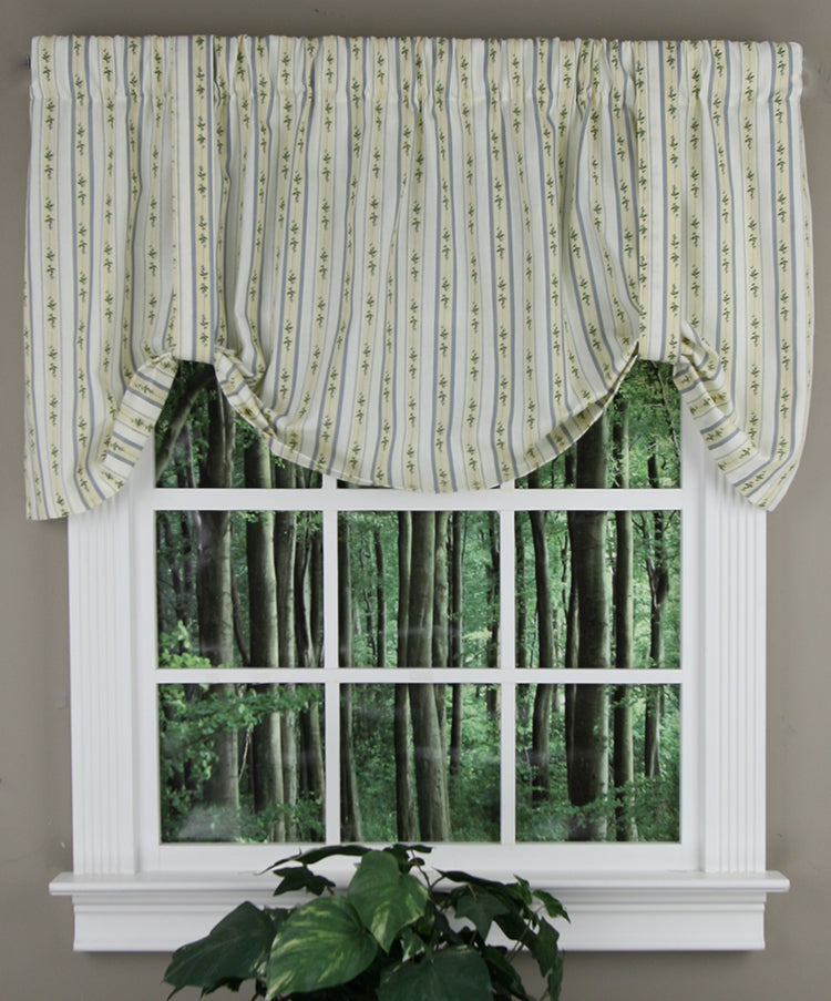 Cynthia Stripe Tie-Up Valance