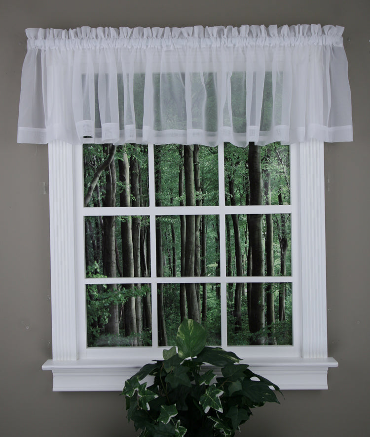 Elegance Voile Tailored Valance