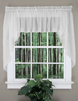 Elegance Voile Curtain, 56"W X 38"L Swag Pair