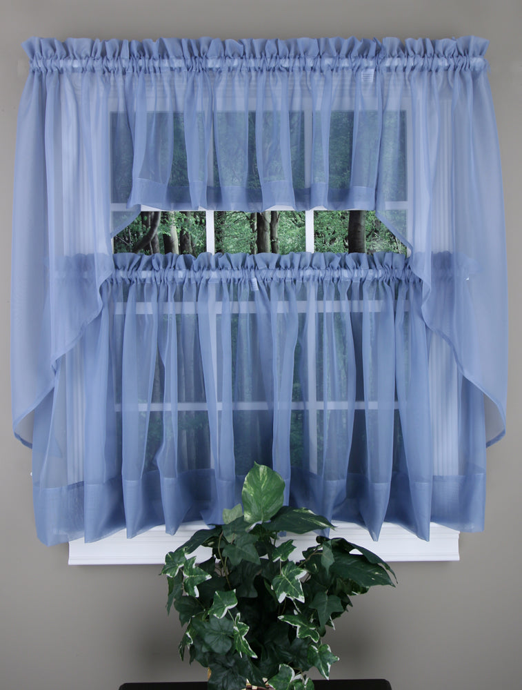 Elegance Voile Curtain, 60"W X 24"L Panel