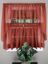 Elegance Voile Curtain, 60"W X 24"L Panel