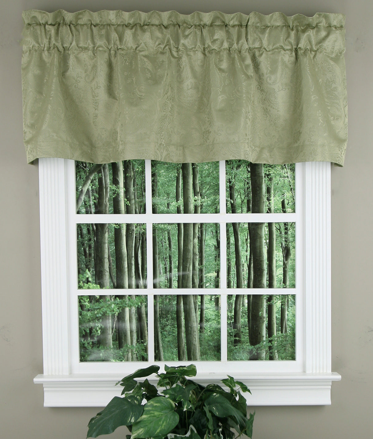 Gabrielle, 56"W X 17"L Tailored Valance