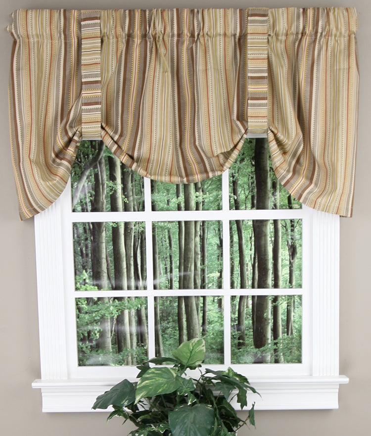 Tie-Up Valance online Carlton Stripe Night