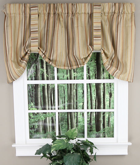 Kensington Stripe Tie Up Valance