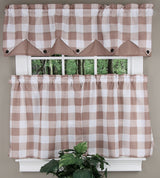 Kingdy 3PC Complete Kitchen Curtain Set