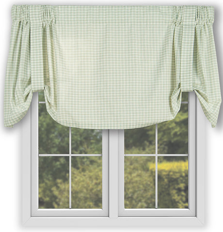 Lincoln Plaid Tie-Up Valance